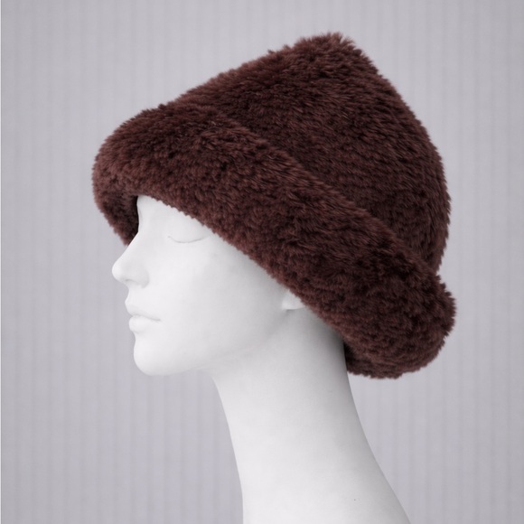 Surell Vintage Rabbit Fur Hat – Brown – One Size - Picture 6 of 12